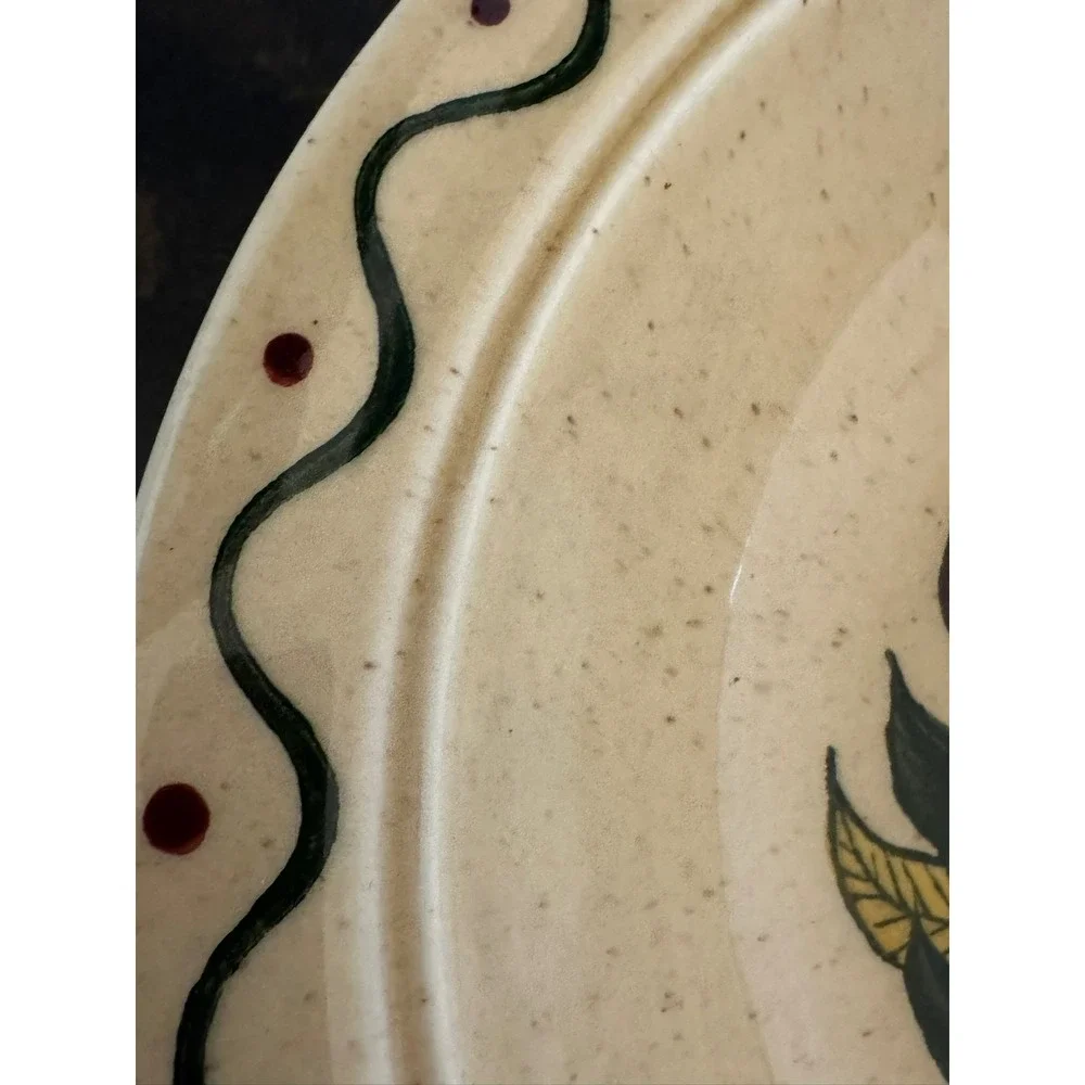 Metlox Poppytrail California Provincial Rooster Hand Painted Serving Bowl 10in
